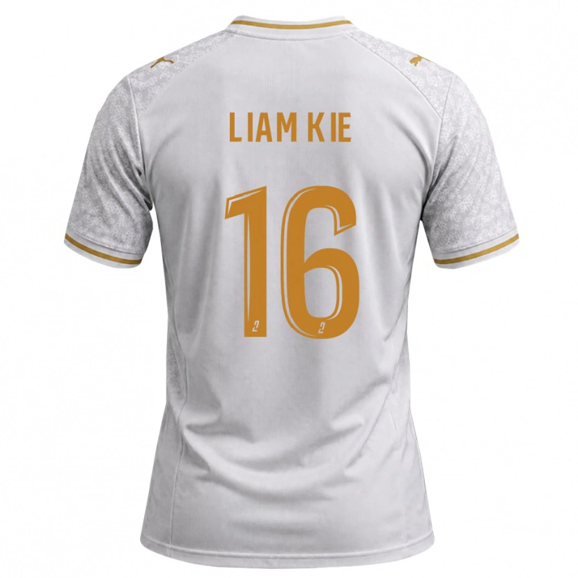 Danxen Damen Khalil-Liam Kie #16 Weiß Grau Goldrute Auswärtstrikot Trikot 2026/27 T-Shirt Schweiz
