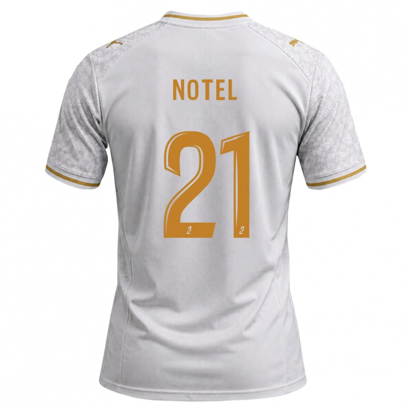 Danxen Damen Lea Notel #21 Weiß Grau Goldrute Auswärtstrikot Trikot 2026/27 T-Shirt Schweiz