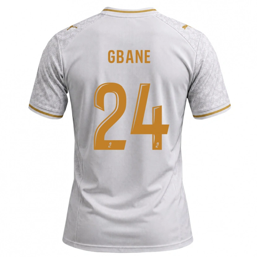 Danxen Damen Mory Gbane #24 Weiß Grau Goldrute Auswärtstrikot Trikot 2026/27 T-Shirt Schweiz
