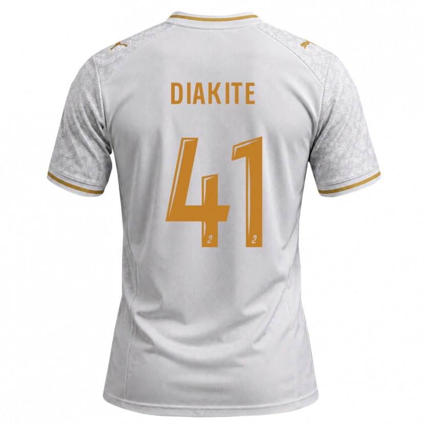 Danxen Damen Ibrahim Diakité #41 Weiß Grau Goldrute Auswärtstrikot Trikot 2026/27 T-Shirt Schweiz