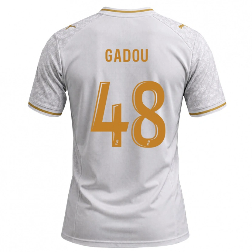 Danxen Damen Arone Gadou #48 Weiß Grau Goldrute Auswärtstrikot Trikot 2026/27 T-Shirt Schweiz