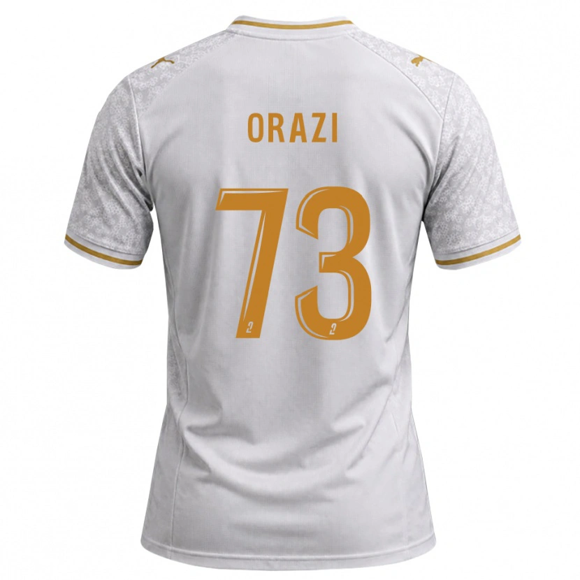 Danxen Damen Ike Orazi #73 Weiß Grau Goldrute Auswärtstrikot Trikot 2026/27 T-Shirt Schweiz