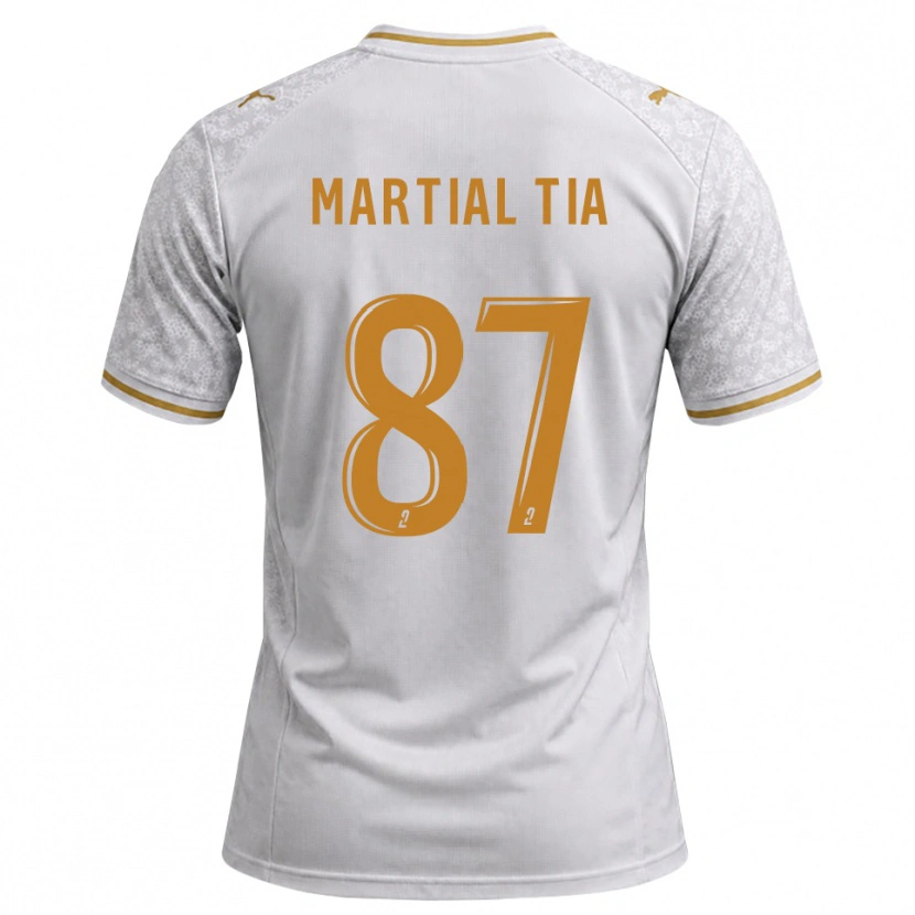 Danxen Damen Martial Tia #87 Weiß Grau Goldrute Auswärtstrikot Trikot 2026/27 T-Shirt Schweiz