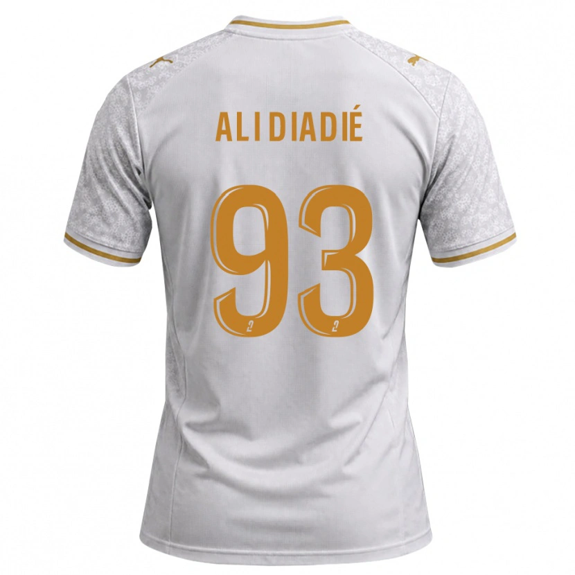 Danxen Damen Mohamed Ali Diadié #93 Weiß Grau Goldrute Auswärtstrikot Trikot 2026/27 T-Shirt Schweiz