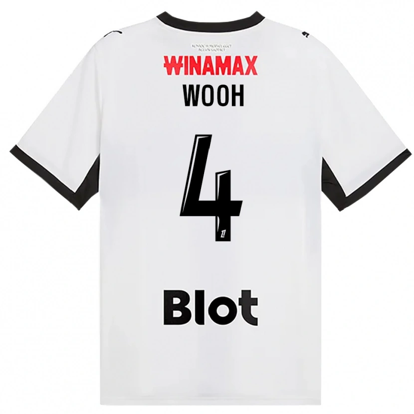 Danxen Damen Christopher Wooh #4 Schwarz Weiß Rot Auswärtstrikot Trikot 2026/27 T-Shirt Schweiz