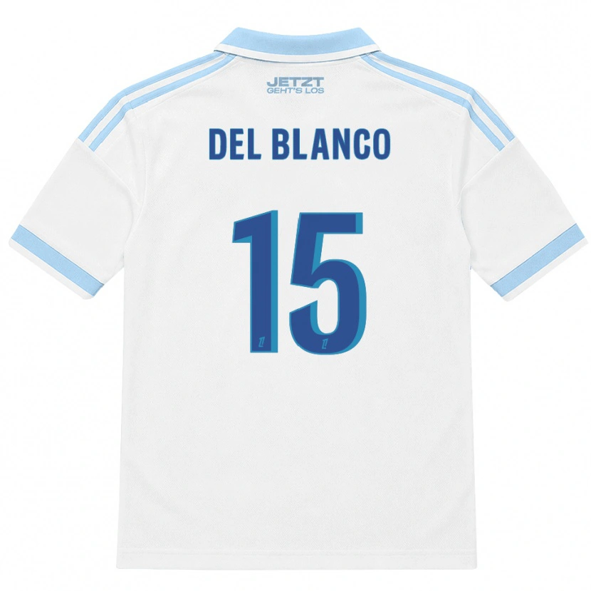 Danxen Damen Mateo Del Blanco #15 Hellblau Weiß Rot Auswärtstrikot Trikot 2026/27 T-Shirt Schweiz