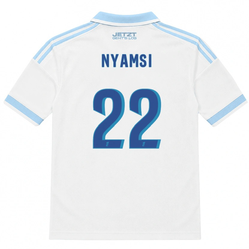 Danxen Damen Gerzino Nyamsi #22 Hellblau Weiß Rot Auswärtstrikot Trikot 2026/27 T-Shirt Schweiz