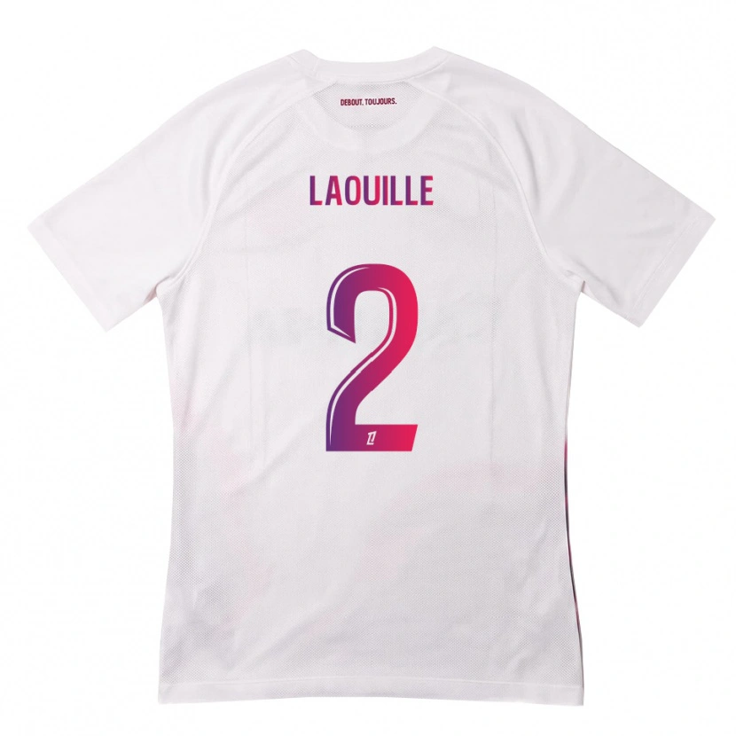Danxen Damen Rafaël Laouille #2 Weiß Pink Lila Auswärtstrikot Trikot 2026/27 T-Shirt Schweiz