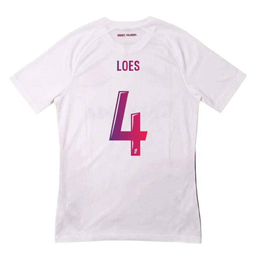 Danxen Damen Wayan Loes #4 Weiß Pink Lila Auswärtstrikot Trikot 2026/27 T-Shirt Schweiz