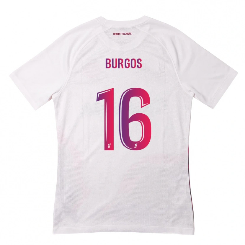 Danxen Damen Diego Burgos #16 Weiß Pink Lila Auswärtstrikot Trikot 2026/27 T-Shirt Schweiz