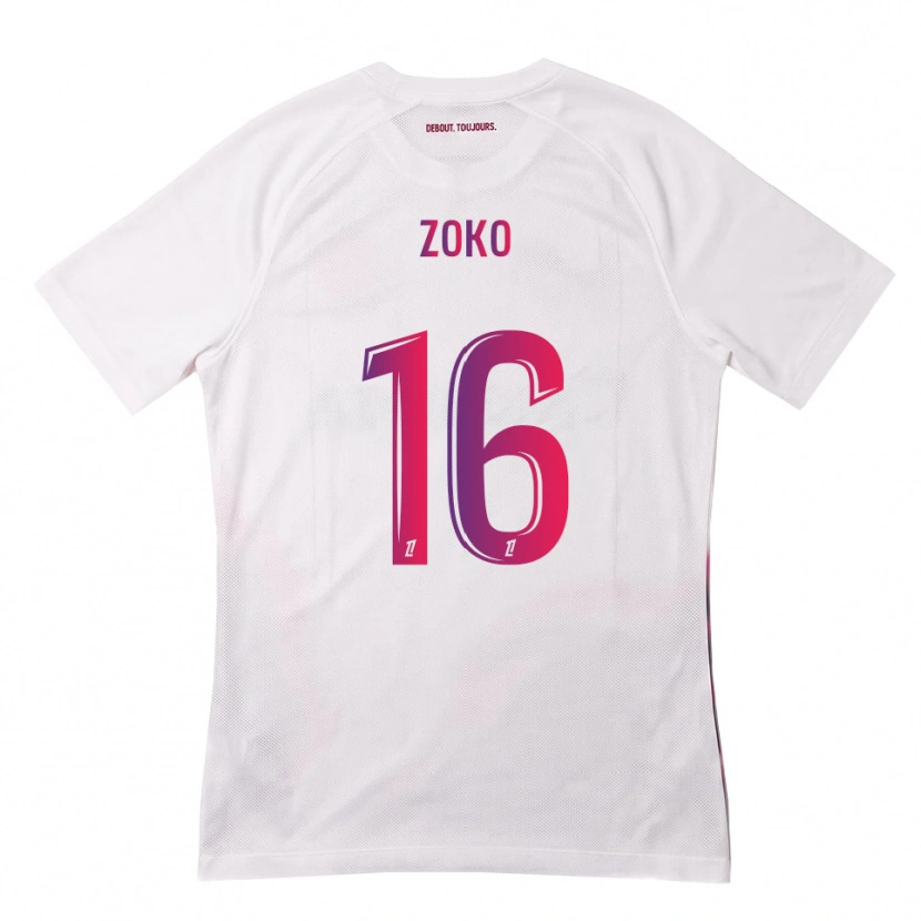 Danxen Damen Nathan Zoko #16 Weiß Pink Lila Auswärtstrikot Trikot 2026/27 T-Shirt Schweiz