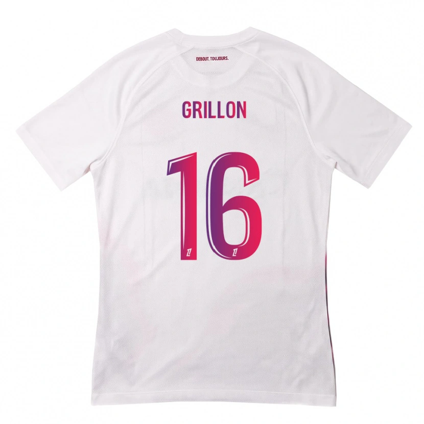 Danxen Damen Gaëlle Grillon #16 Weiß Pink Lila Auswärtstrikot Trikot 2026/27 T-Shirt Schweiz