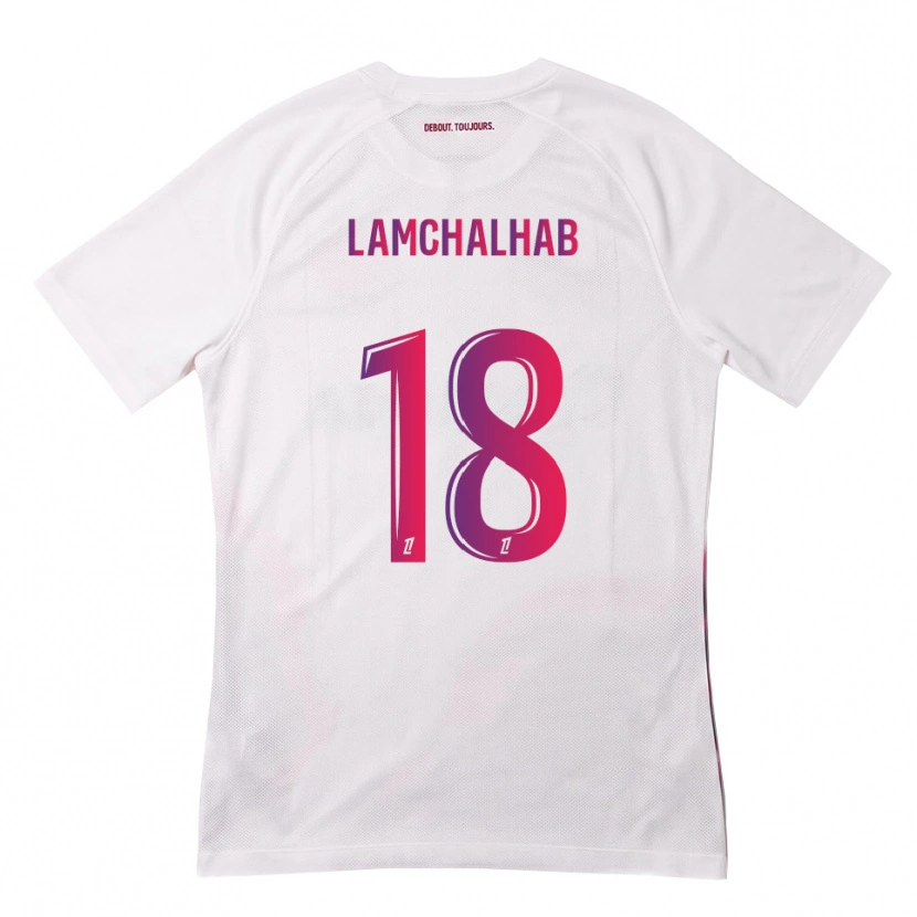 Danxen Damen Merwan Lamchalhab #18 Weiß Pink Lila Auswärtstrikot Trikot 2026/27 T-Shirt Schweiz