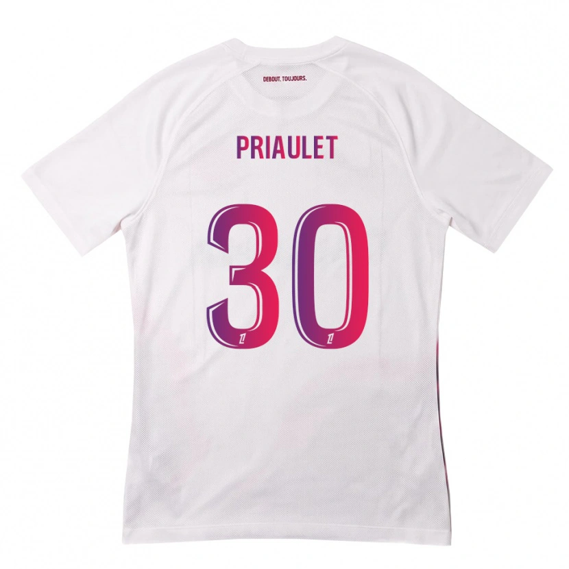 Danxen Damen Anaïs Priaulet #30 Weiß Pink Lila Auswärtstrikot Trikot 2026/27 T-Shirt Schweiz