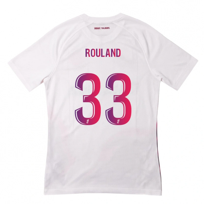 Danxen Damen Prune Rouland #33 Weiß Pink Lila Auswärtstrikot Trikot 2026/27 T-Shirt Schweiz