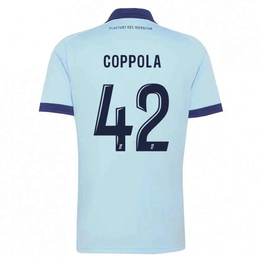 Danxen Damen Diego Coppola #42 Kornblumenblau Schwarz Auswärtstrikot Trikot 2026/27 T-Shirt Schweiz