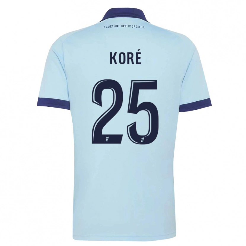 Danxen Damen Yoan Koré #25 Kornblumenblau Schwarz Auswärtstrikot Trikot 2026/27 T-Shirt Schweiz