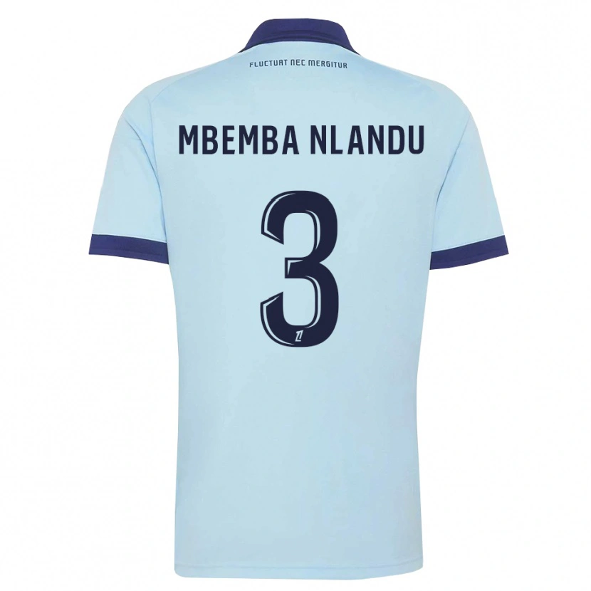 Danxen Damen Emmanuel Mbemba #3 Kornblumenblau Schwarz Auswärtstrikot Trikot 2026/27 T-Shirt Schweiz