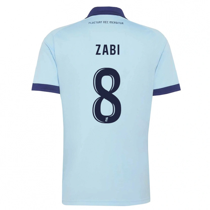 Danxen Damen Patrick Zabi #8 Kornblumenblau Schwarz Auswärtstrikot Trikot 2026/27 T-Shirt Schweiz