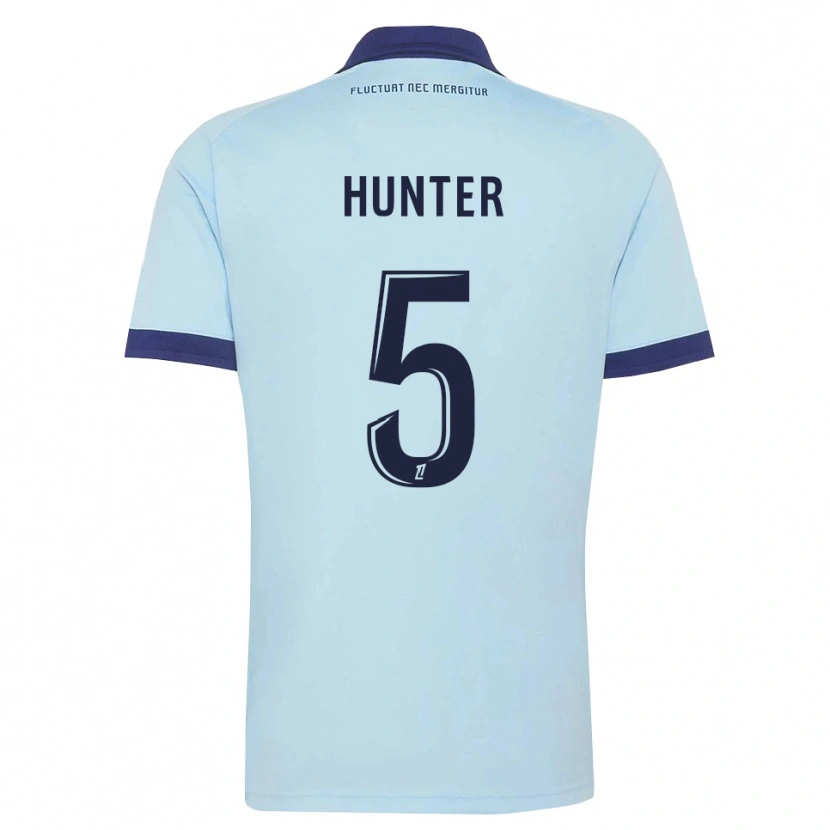 Danxen Damen Sarah Hunter #5 Kornblumenblau Schwarz Auswärtstrikot Trikot 2026/27 T-Shirt Schweiz