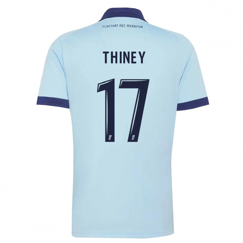 Danxen Damen Gaëtane Thiney #17 Kornblumenblau Schwarz Auswärtstrikot Trikot 2026/27 T-Shirt Schweiz