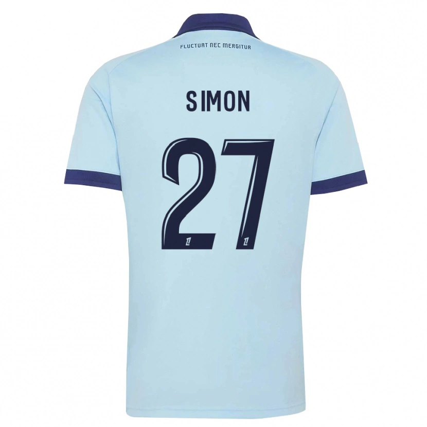 Danxen Damen Moses Simon #27 Kornblumenblau Schwarz Auswärtstrikot Trikot 2026/27 T-Shirt Schweiz