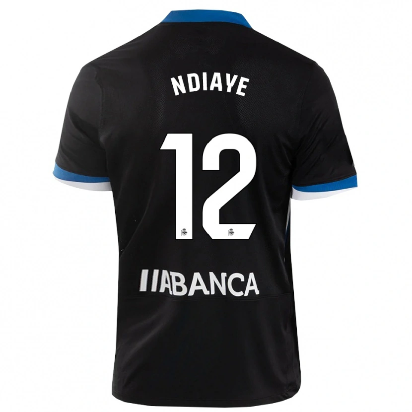 Danxen Damen Malick Ndiaye #12 Schwarz Blau Weiß Auswärtstrikot Trikot 2026/27 T-Shirt Schweiz