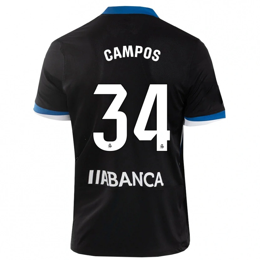 Danxen Damen Xabi Campos #34 Schwarz Blau Weiß Auswärtstrikot Trikot 2026/27 T-Shirt Schweiz