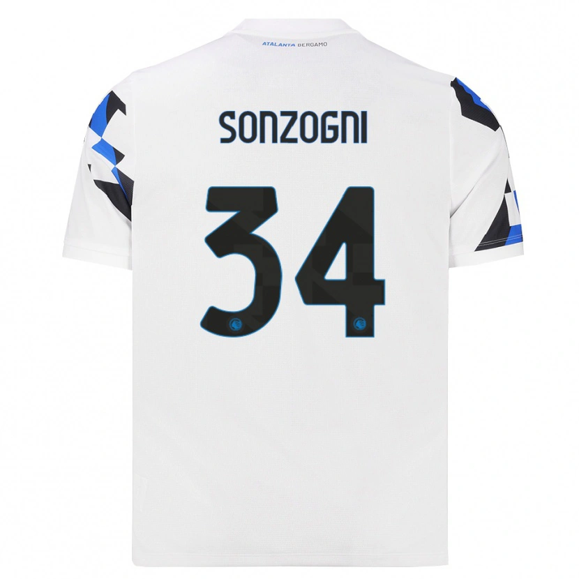 Danxen Damen Mattia Sonzogni #34 Weiß Rot Blau Auswärtstrikot Trikot 2026/27 T-Shirt Schweiz