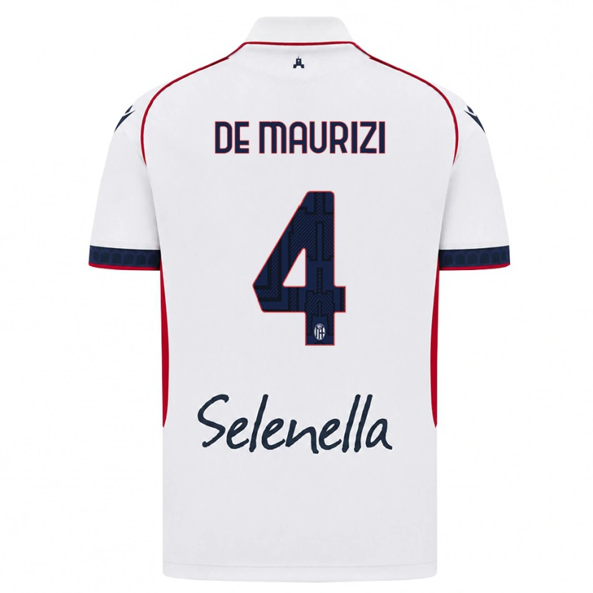 Danxen Damen Alessandro De Maurizi #4 Weiß Rot Königsblau Auswärtstrikot Trikot 2026/27 T-Shirt Schweiz