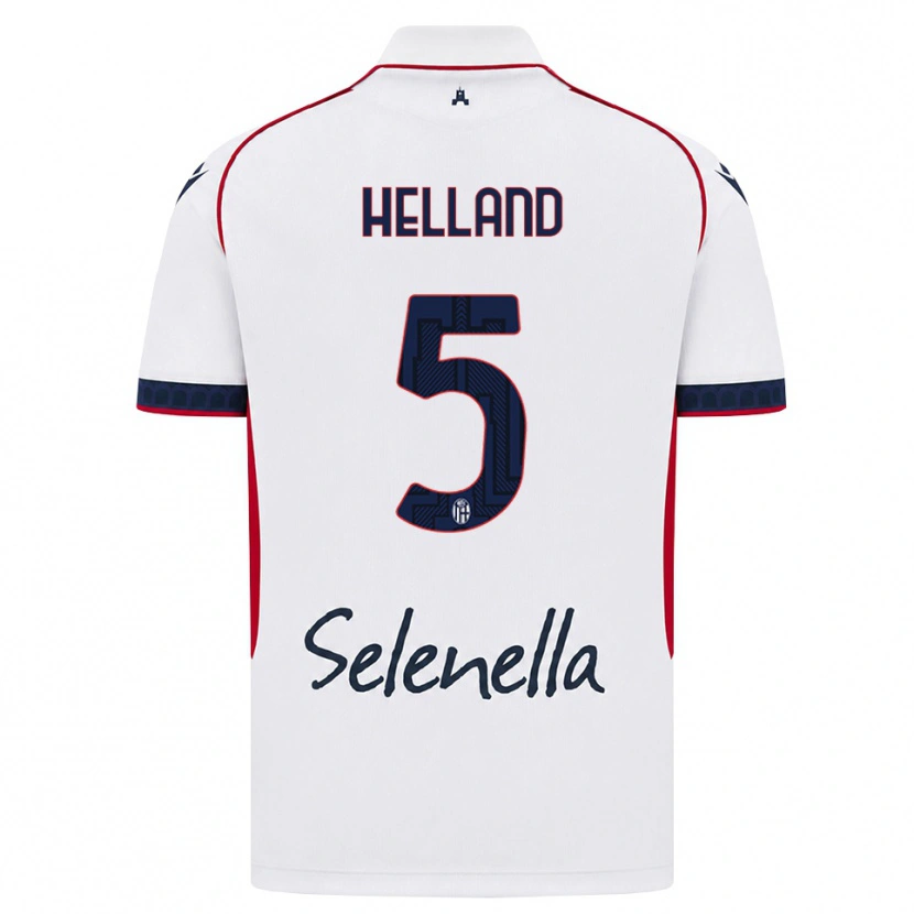 Danxen Damen Eivind Helland #5 Weiß Rot Königsblau Auswärtstrikot Trikot 2026/27 T-Shirt Schweiz