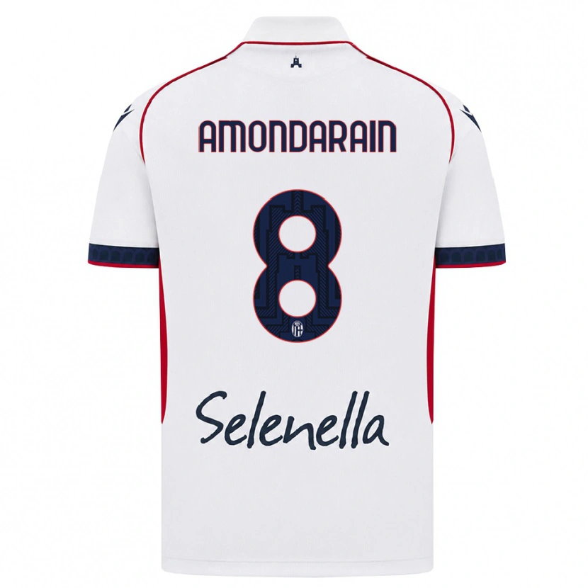 Danxen Damen Mikel Amondarain #8 Weiß Rot Königsblau Auswärtstrikot Trikot 2026/27 T-Shirt Schweiz