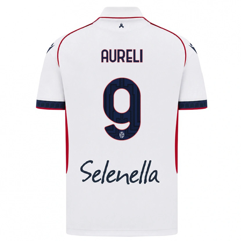 Danxen Damen Valerio Aureli #9 Weiß Rot Königsblau Auswärtstrikot Trikot 2026/27 T-Shirt Schweiz