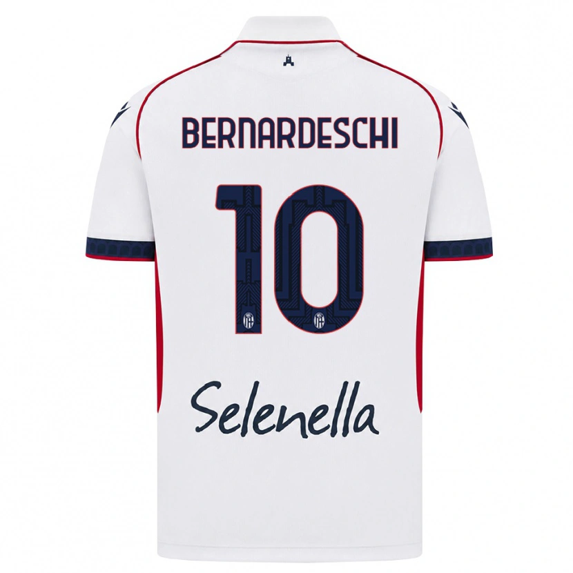 Danxen Damen Federico Bernardeschi #10 Weiß Rot Königsblau Auswärtstrikot Trikot 2026/27 T-Shirt Schweiz