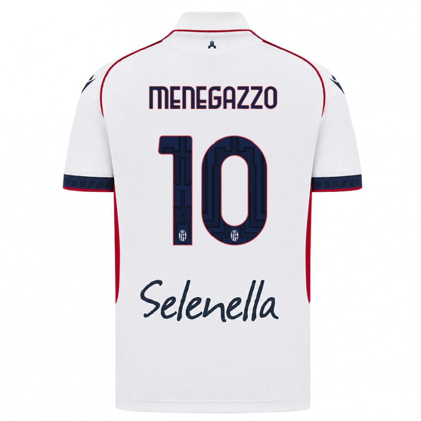 Danxen Damen Lorenzo Menegazzo #10 Weiß Rot Königsblau Auswärtstrikot Trikot 2026/27 T-Shirt Schweiz
