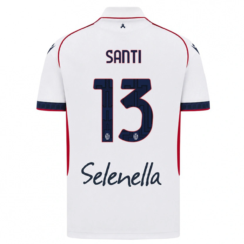 Danxen Damen Manuel Santi #13 Weiß Rot Königsblau Auswärtstrikot Trikot 2026/27 T-Shirt Schweiz