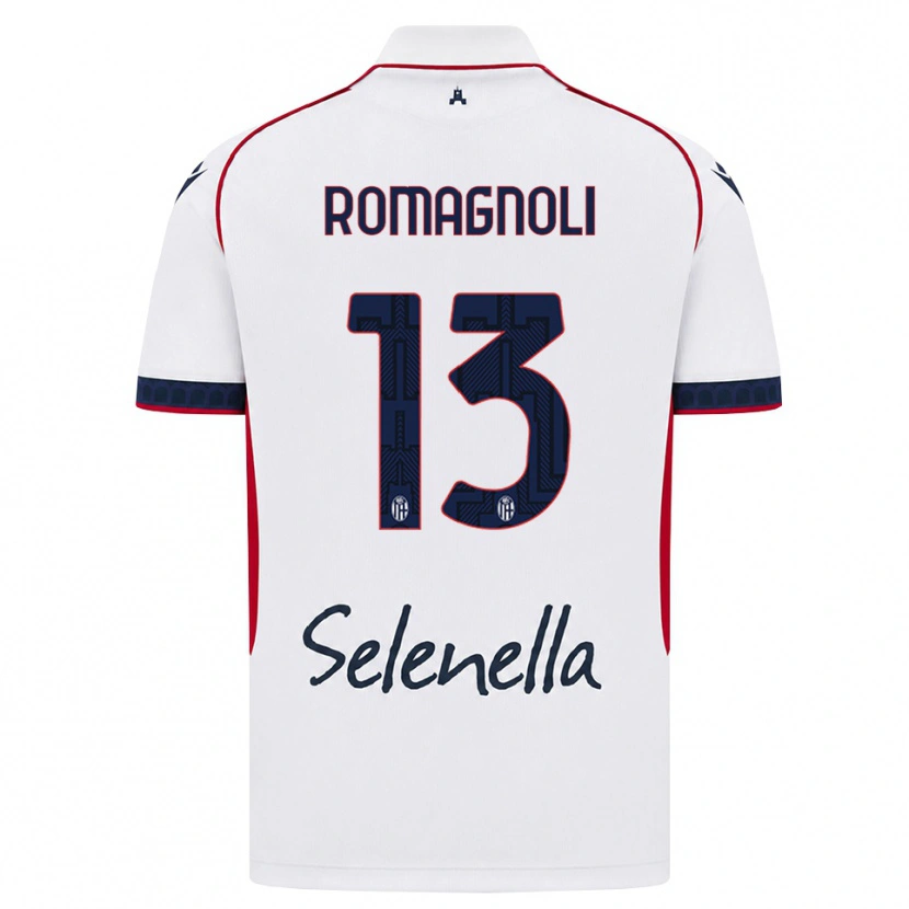 Danxen Damen Andrea Romagnoli #13 Weiß Rot Königsblau Auswärtstrikot Trikot 2026/27 T-Shirt Schweiz