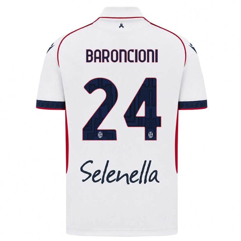 Danxen Damen Davide Baroncioni #24 Weiß Rot Königsblau Auswärtstrikot Trikot 2026/27 T-Shirt Schweiz