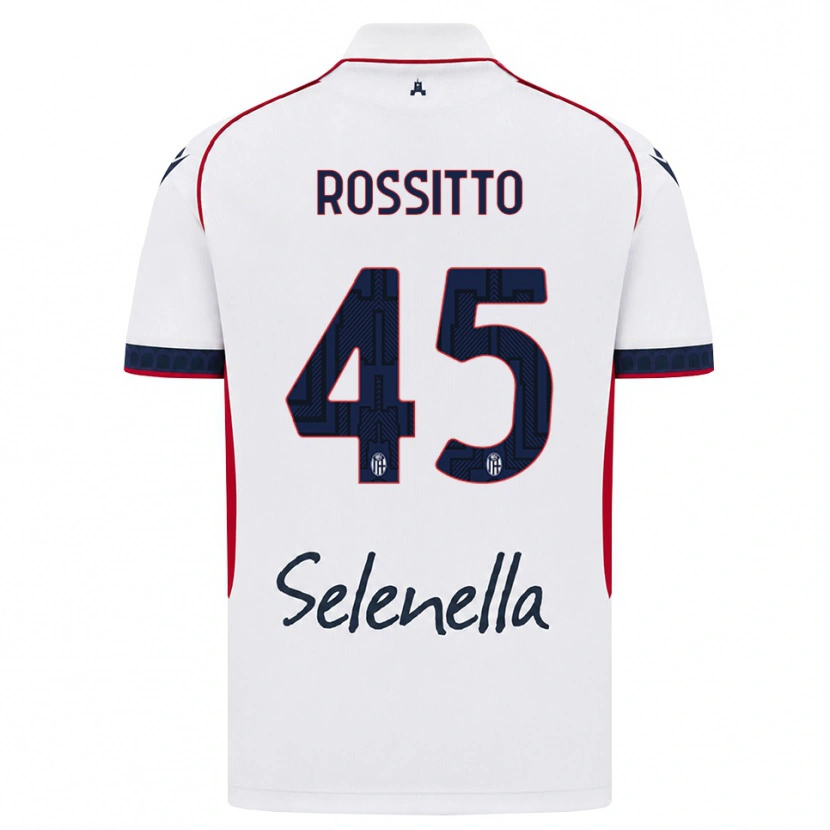 Danxen Damen Niccoló Rossitto #45 Weiß Rot Königsblau Auswärtstrikot Trikot 2026/27 T-Shirt Schweiz