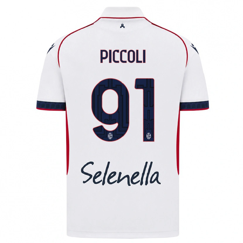 Danxen Damen Roberto Piccoli #91 Weiß Rot Königsblau Auswärtstrikot Trikot 2026/27 T-Shirt Schweiz
