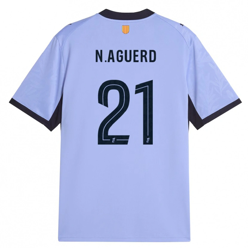 Danxen Damen Nayef Aguerd #21 Lavendelschwarz Ausweichtrikot Trikot 2026/27 T-Shirt Schweiz