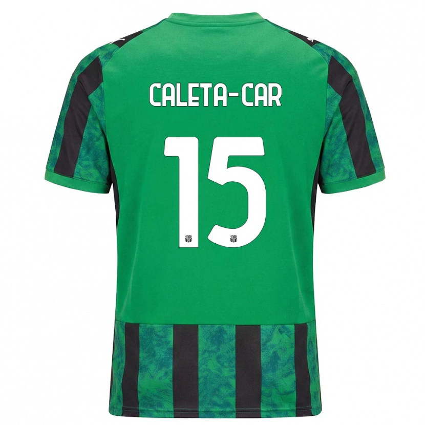 Danxen Kinder Duje Caleta-Car #15 Grün Schwarz Weiß Heimtrikot Trikot 2026/27 T-Shirt Schweiz