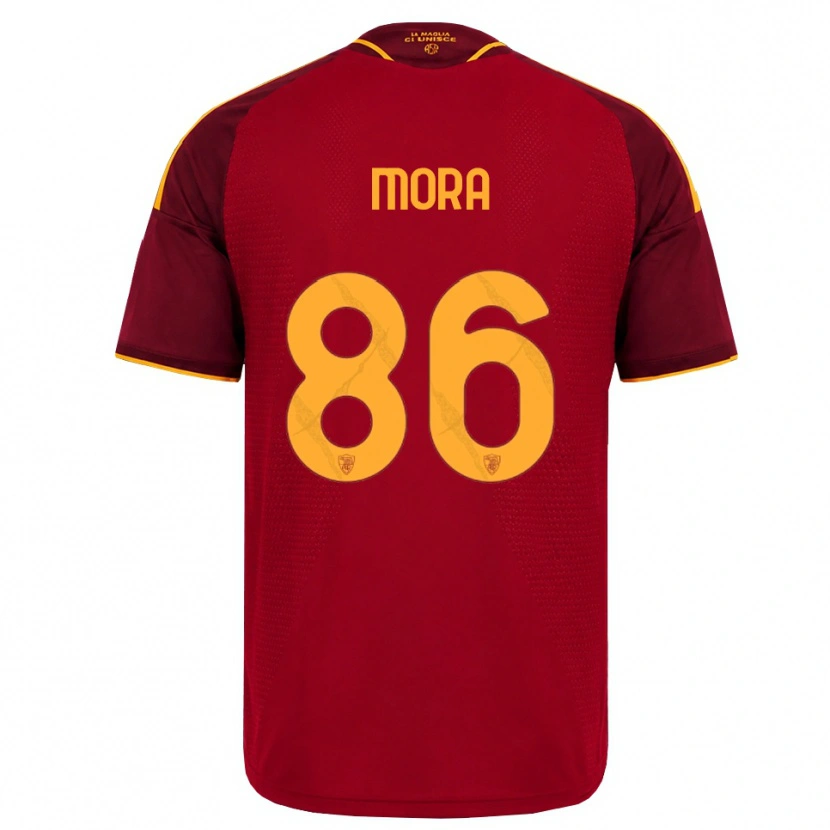 Danxen Kinder Rodrigo Mora #86 Rot Gold Gelb Heimtrikot Trikot 2026/27 T-Shirt Schweiz