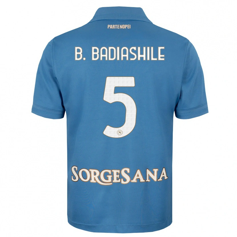 Danxen Kinder Benoît Badiashile #5 Nebelblau Weiß Heimtrikot Trikot 2026/27 T-Shirt Schweiz