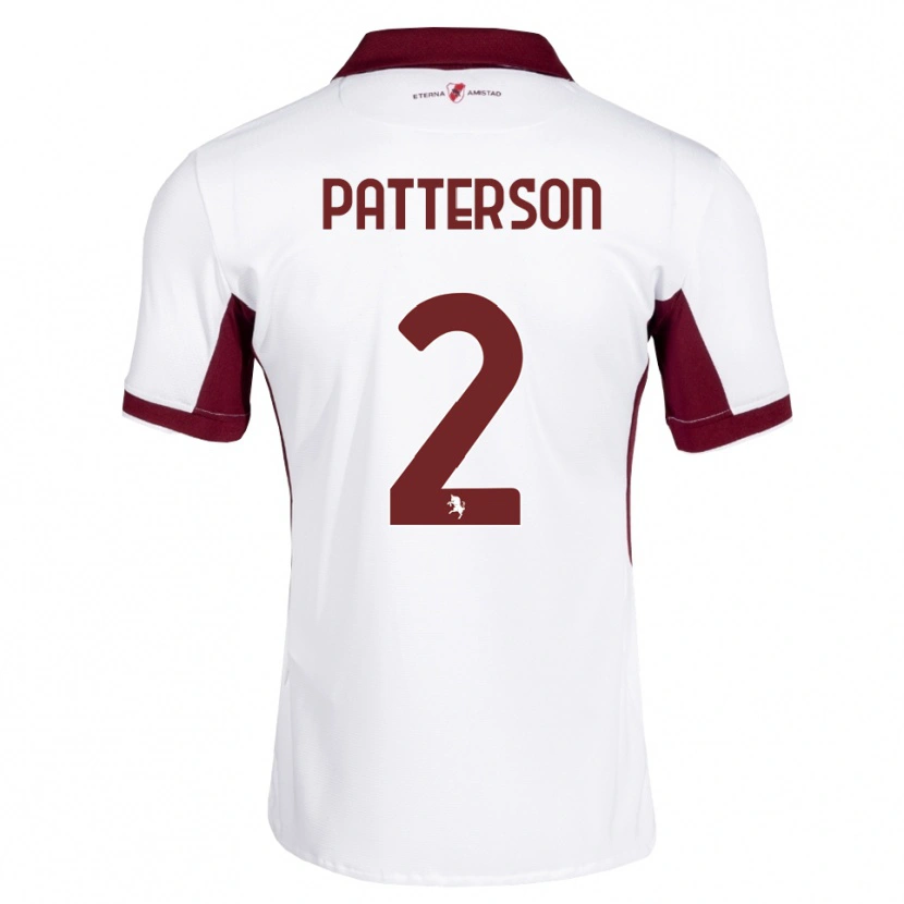 Danxen Kinder Nathan Patterson #2 Burgund Weiß Rot Auswärtstrikot Trikot 2026/27 T-Shirt Schweiz