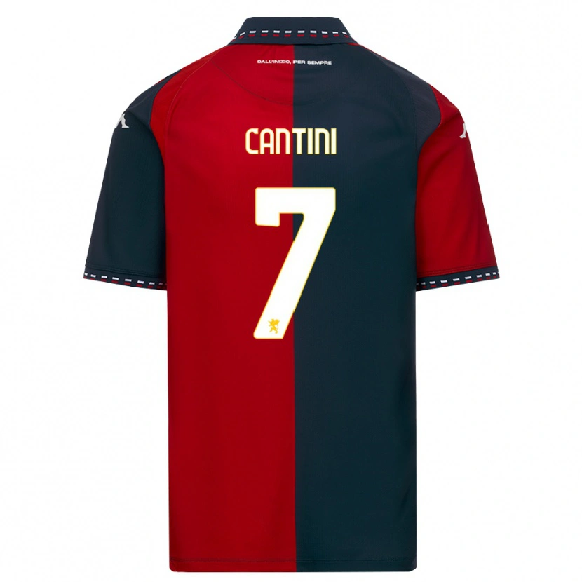 Danxen Kinder Riccardo Cantini #7 Rot Schwarz Weiß Heimtrikot Trikot 2026/27 T-Shirt Schweiz