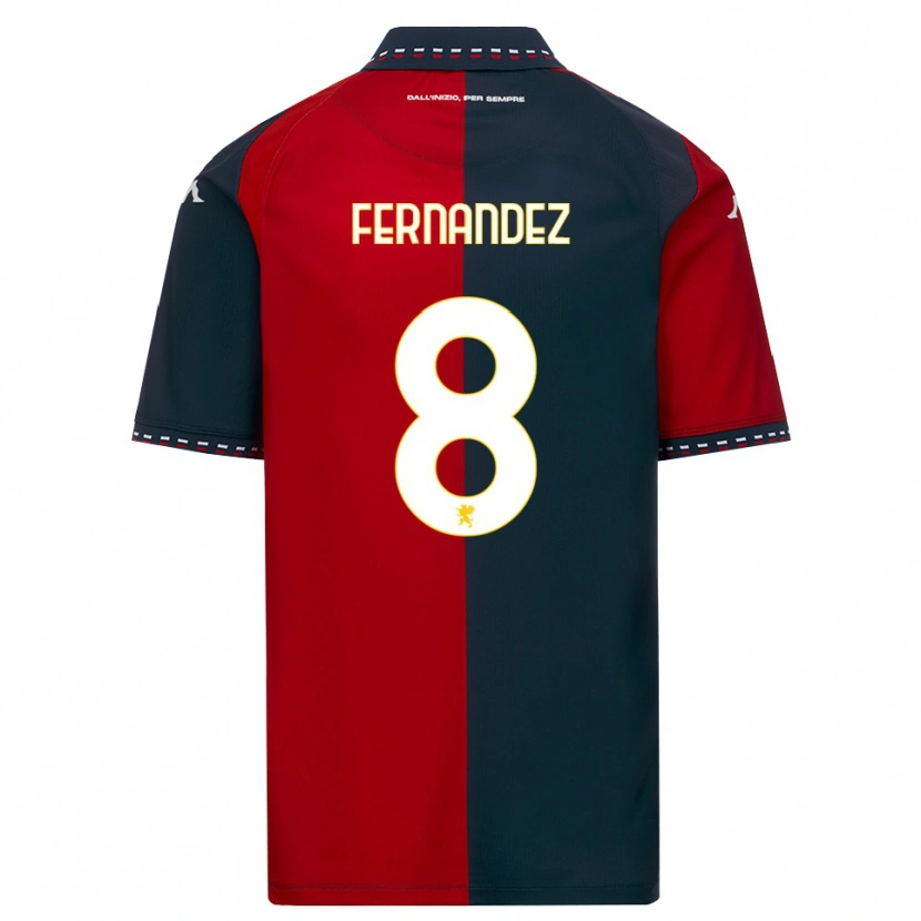 Danxen Kinder Maria Fernandez #8 Rot Schwarz Weiß Heimtrikot Trikot 2026/27 T-Shirt Schweiz