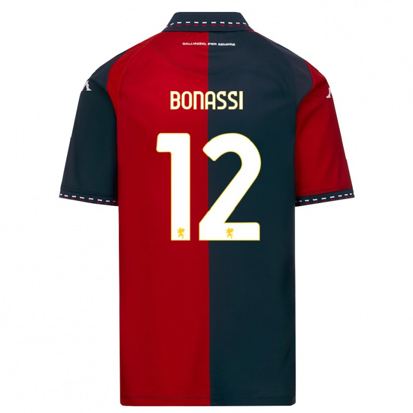 Danxen Kinder Lorenzo Bonassi #12 Rot Schwarz Weiß Heimtrikot Trikot 2026/27 T-Shirt Schweiz