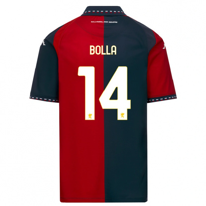 Danxen Kinder Nicolò Bolla #14 Rot Schwarz Weiß Heimtrikot Trikot 2026/27 T-Shirt Schweiz