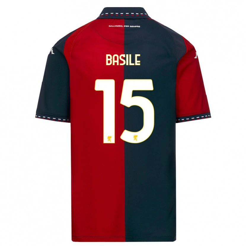Danxen Kinder Cosimo Basile #15 Rot Schwarz Weiß Heimtrikot Trikot 2026/27 T-Shirt Schweiz
